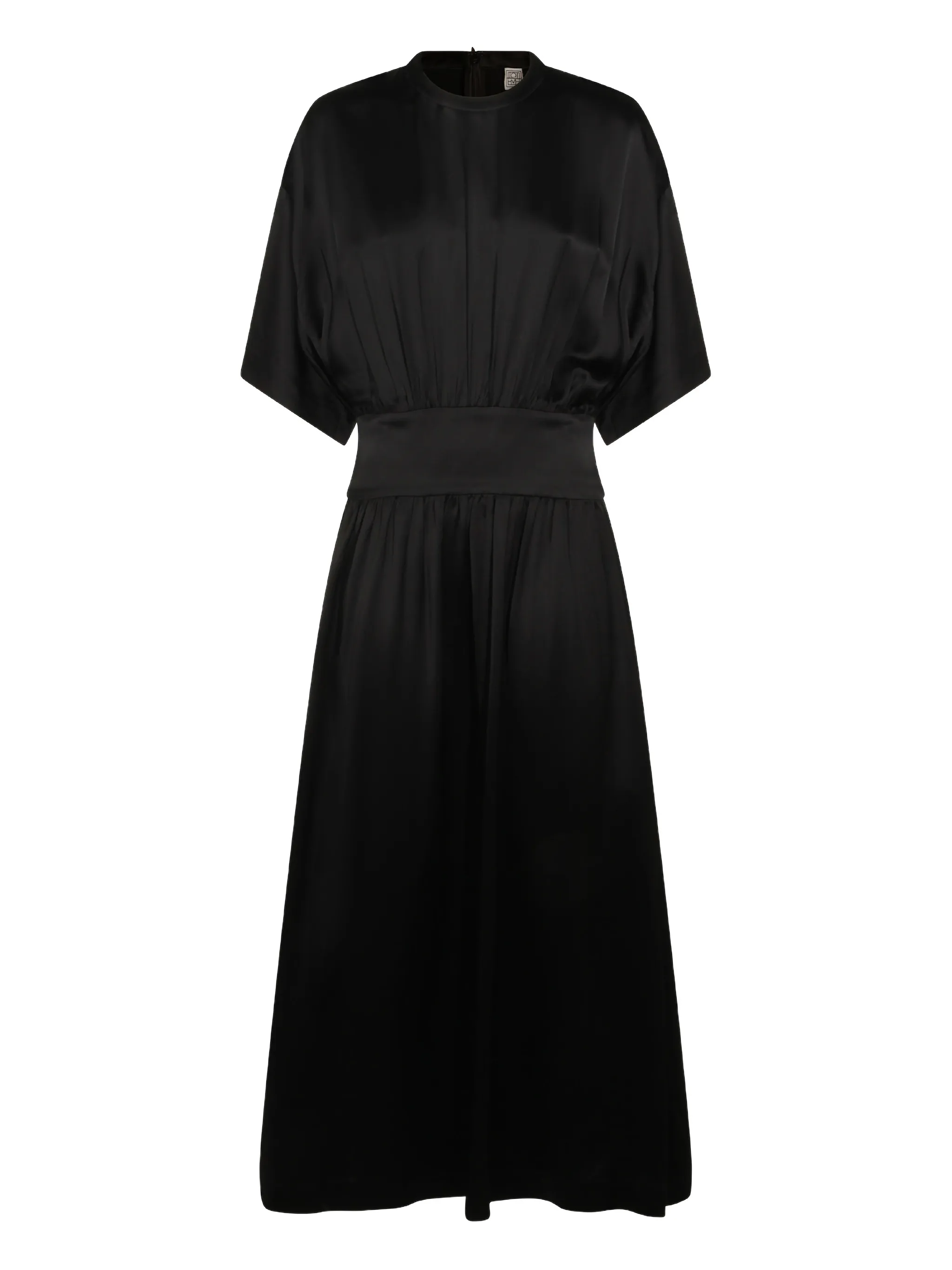 

Платье миди с круглым вырезом Toteme, черный