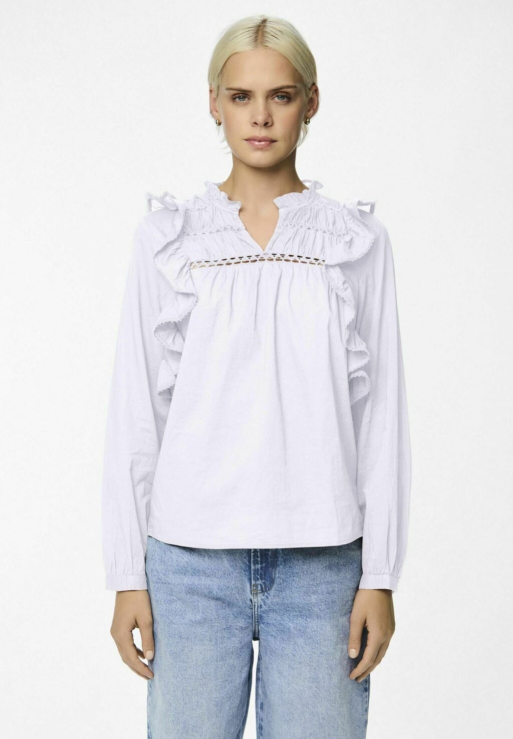 

Блуза MIT LANGEN ÄRMELN PCMAKENNA Pieces, кремовый