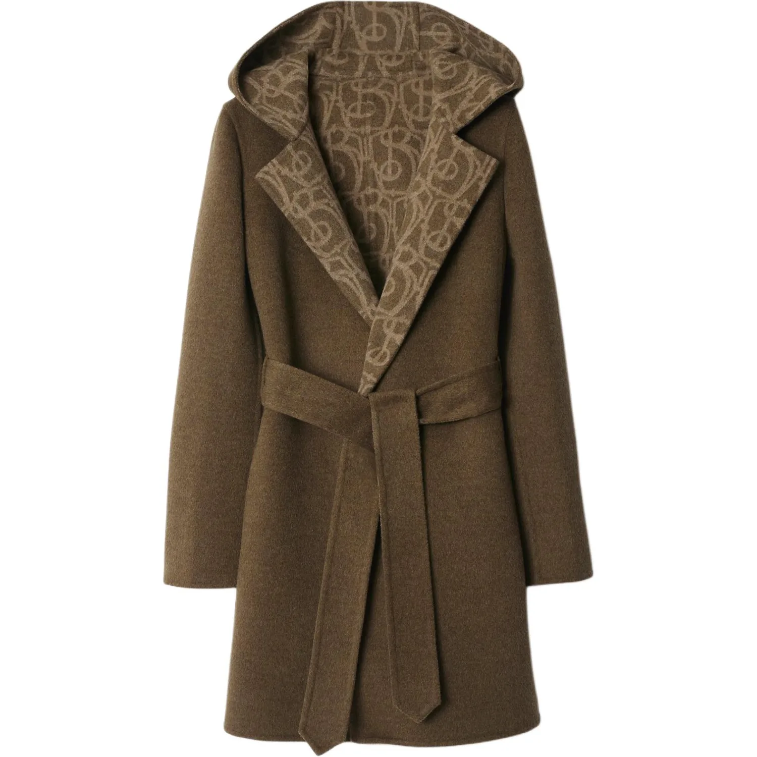 Куртка Burberry, женская, темно-коричневый, стиль главной улицы