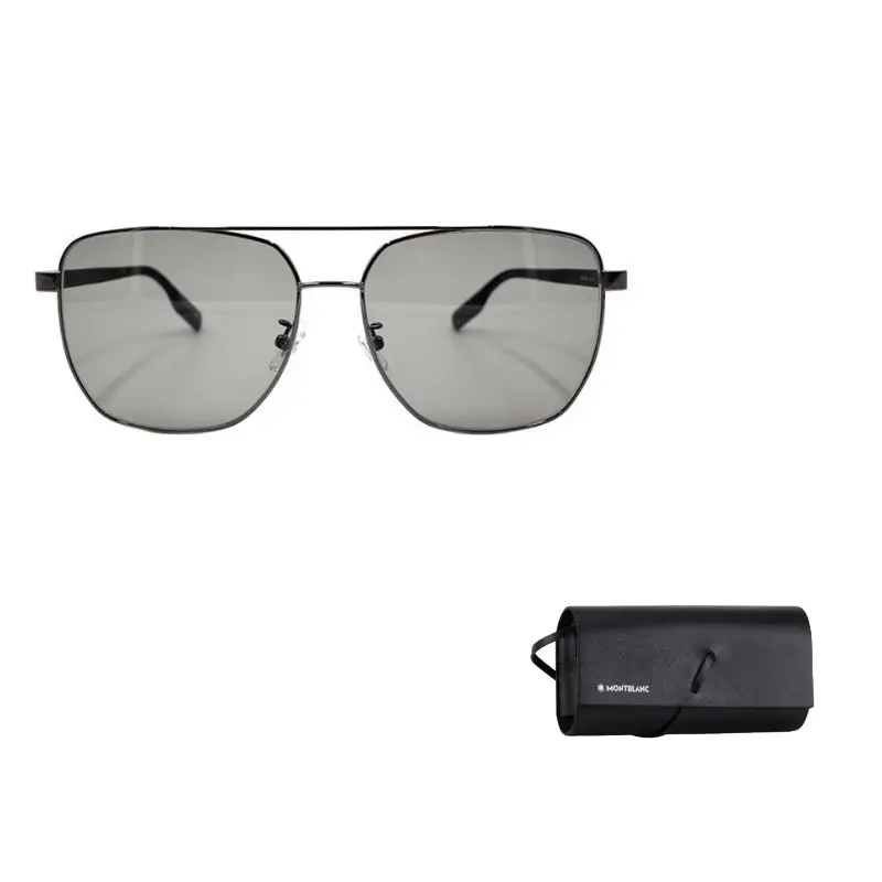 

MONTBLANC Солнцезащитные очки мужские металлик, Gunmetal
