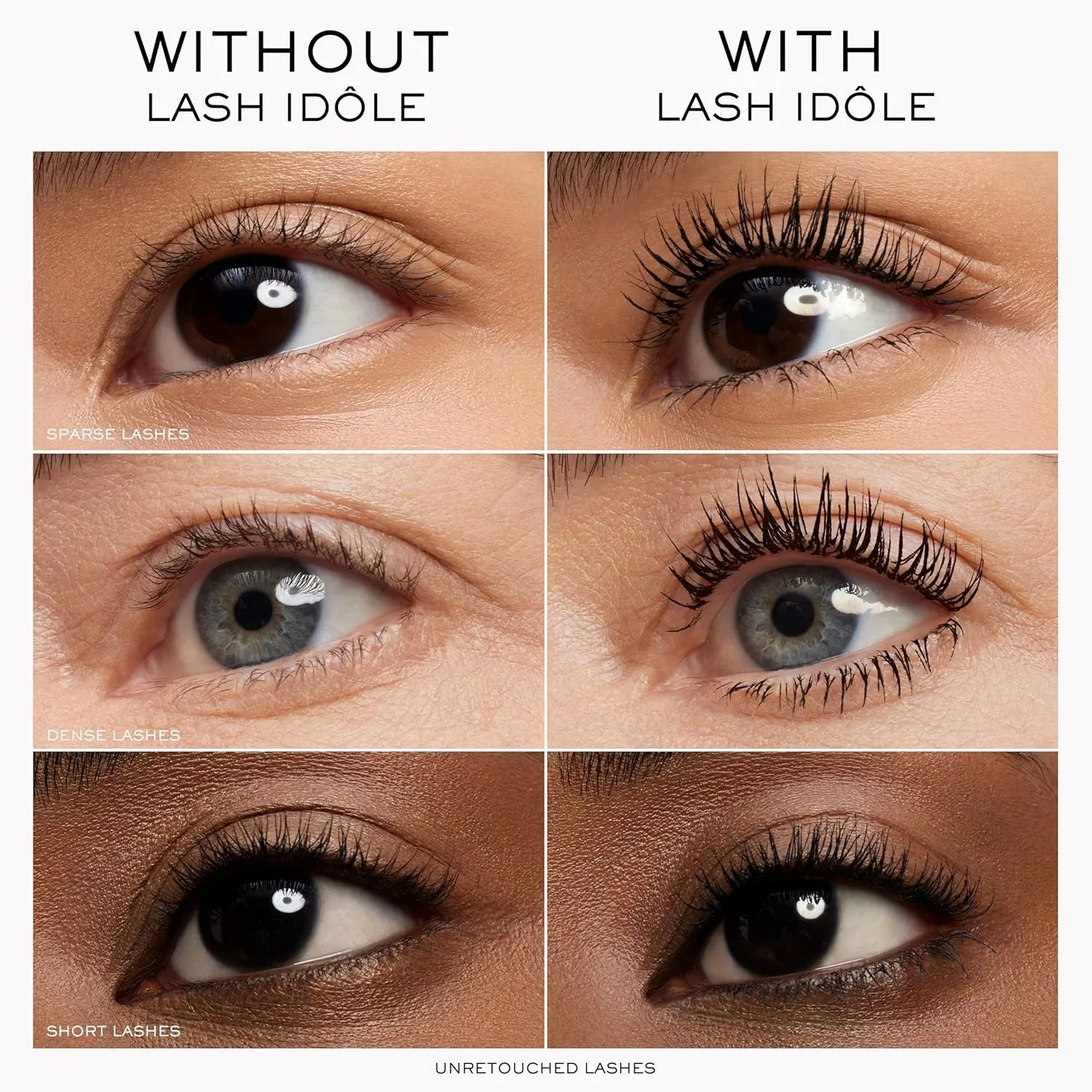 Lancôme Lash Idôle Lash-Lifting & Volumizing Waterproof Mascara - тушь для объема, длины и подъема ресниц, стойкая до 24 часов, черная, Black — фото 4