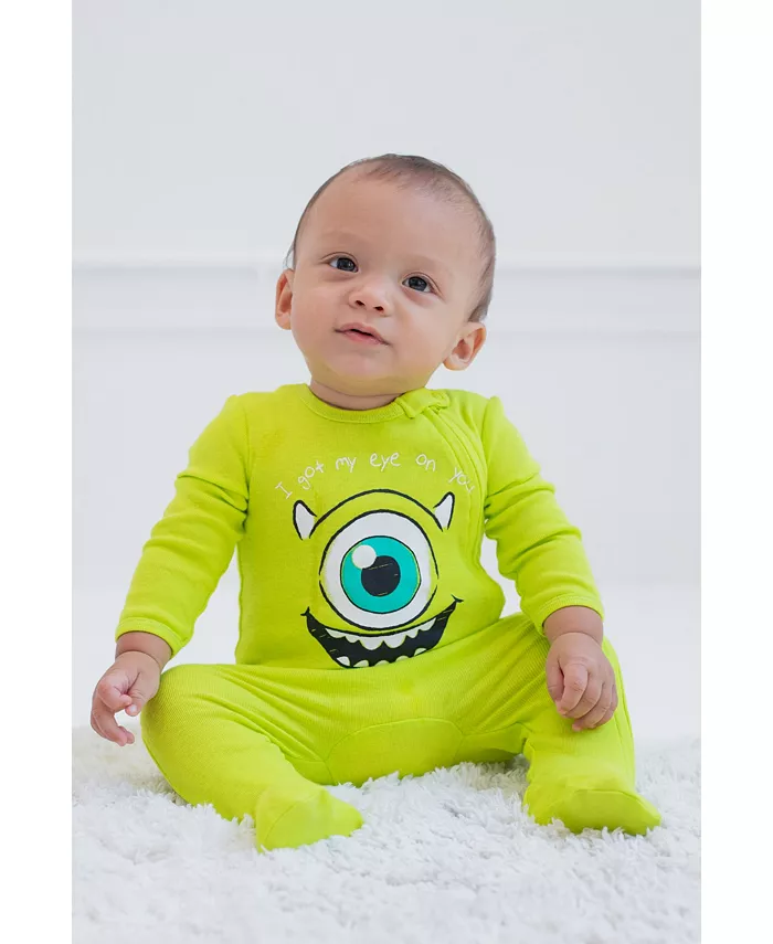 Детские комбинезоны для сна Disney Baby Boys 2 шт. — Винни Пух, Король Лев, Pixar Toy Story (для новорожденных) Monsters Inc., мультиколор — фото 3