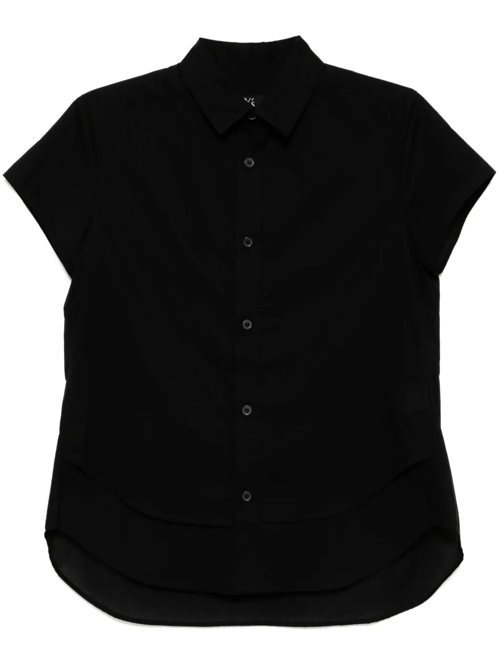 

Топ с закругленным подолом Y's, черный