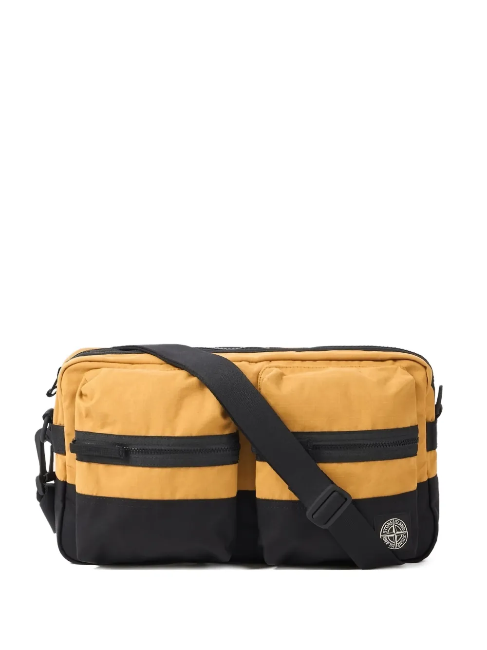 

Двухцветная сумка на плечо с клапаном Stone Island, желтый