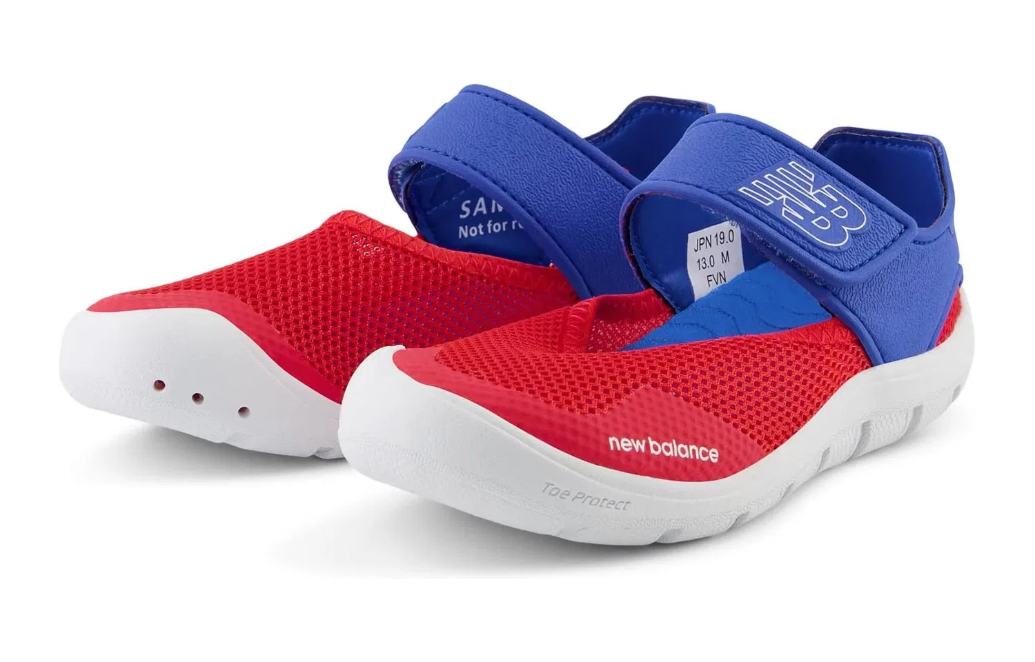 Детские сандалии NB 208 V2 Sandal B2 Cushioning Abrasion Resistant Cushioning, Wear Resistant сине-красные New Balance, Blue Red — фото 4
