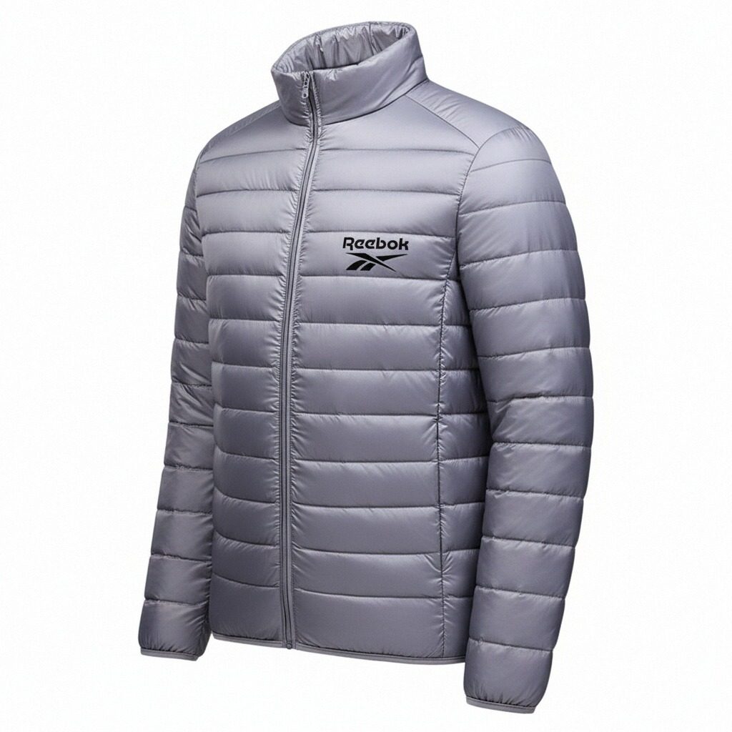 

Пуховик Unisex со стойкой, легкий, стеганый Reebok, серый