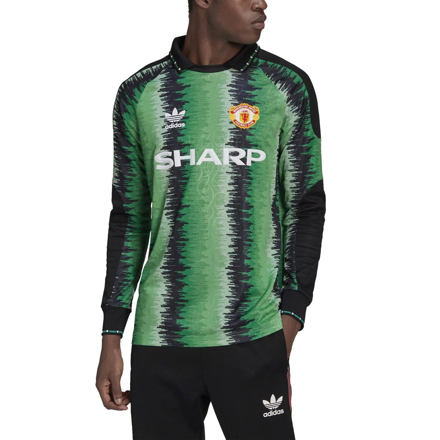 

Мужская футболка adidas Originals Green Manchester United 2022/23 90 Goalkeeper Replica
