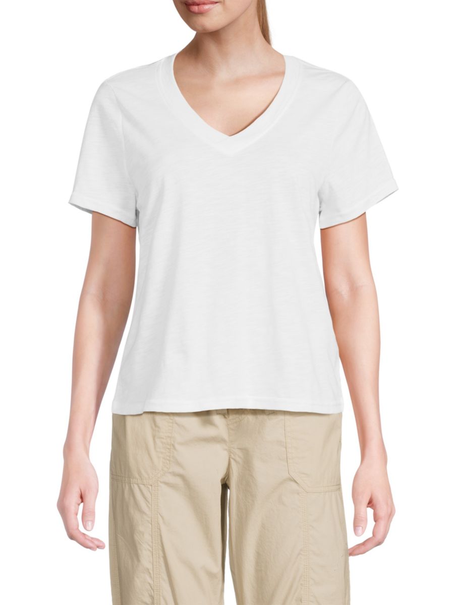 

Футболка из цельного хлопка DKNY, белый