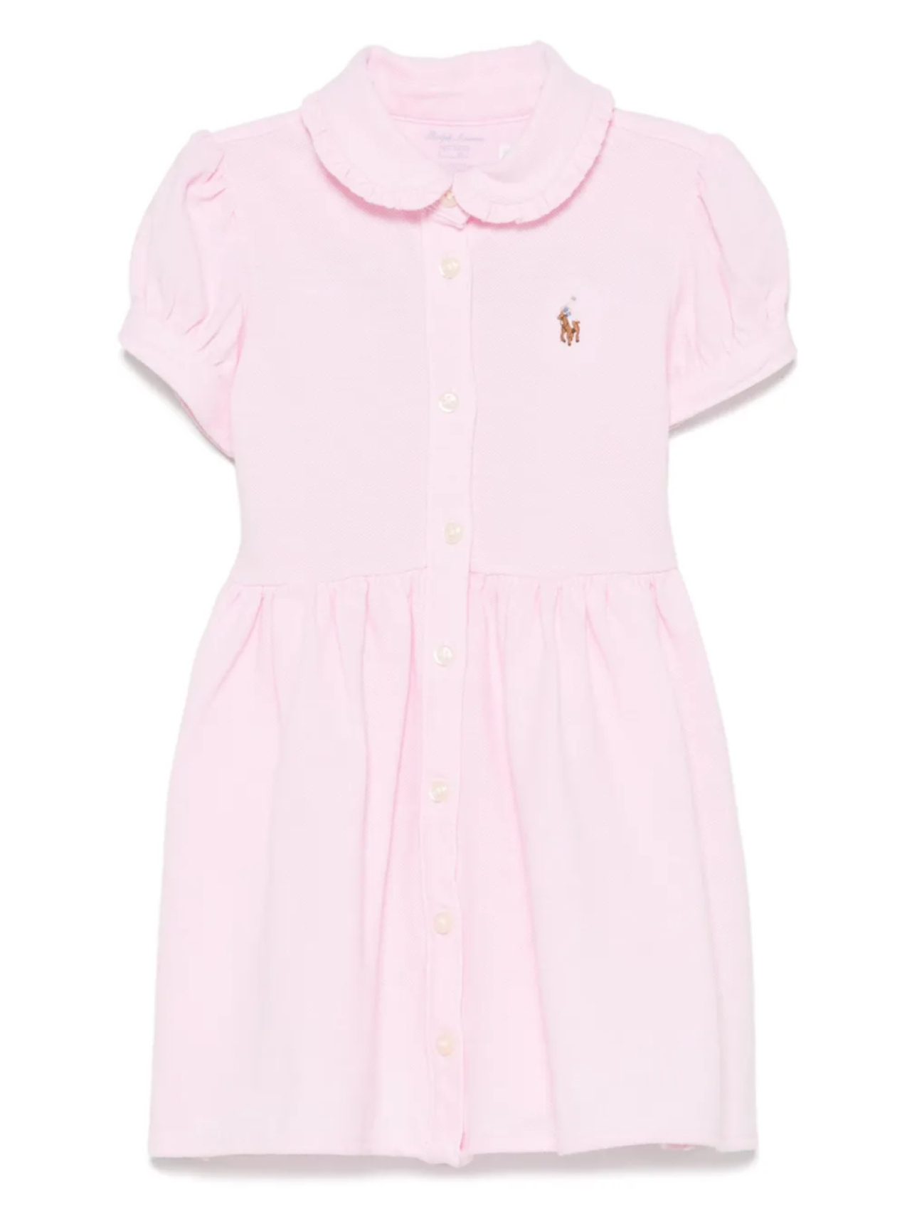 

POLO RALPH LAUREN KIDS комплект из платья и блумеров, розовый