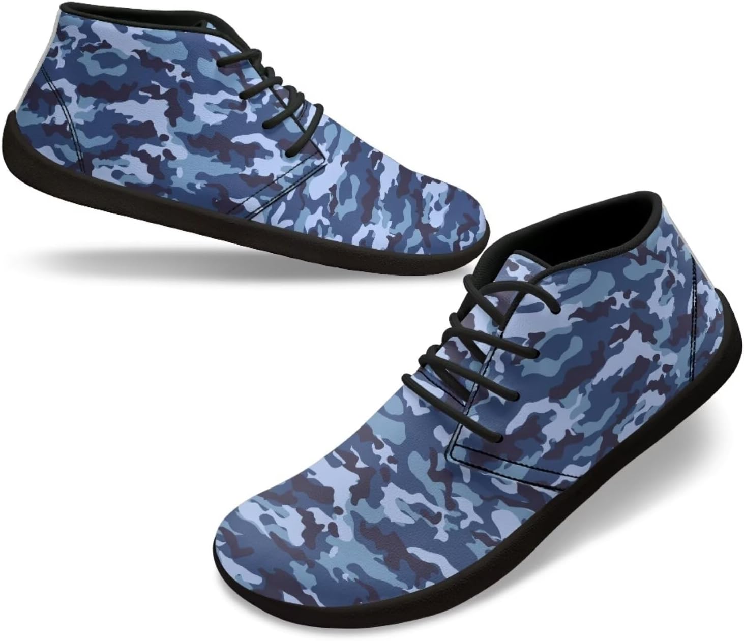 

Мужские босоногообразные туфли с широкой носочной частью, удобная, легкая обувь с подошвой нулевого перепада, повседневные, нескользящие, на липучке, для тренировок, походов, бега и кроссовки Xixirimido, синий