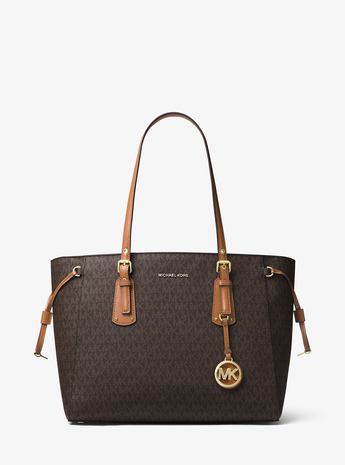 

Сумка-тоут Voyager среднего размера с логотипом Michael Kors, коричневый