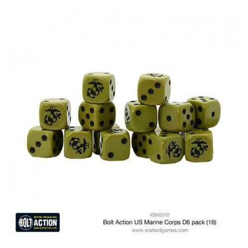 

Фигурки Us Marine Corps D6 Dice (16) Warlord Games