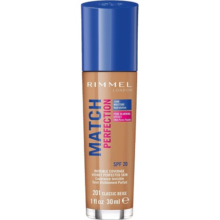 

Rimmel Match Perfection Foundation Spf 20 №201 Классический бежевый 30мл