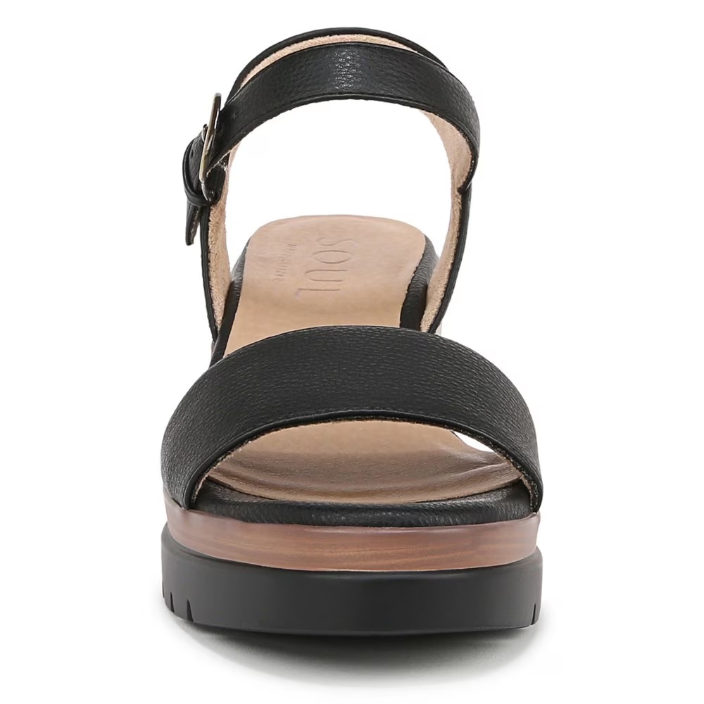 Босоножки на танкетке Graciela от Soul Naturalizer, black faux leather — фото 3