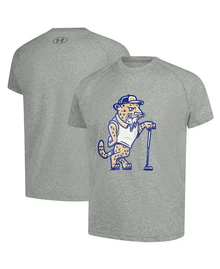 

Футболка THE PLAYERS Raglan Tech для больших мальчиков и девочек, цвет Heather Gray Under Armour