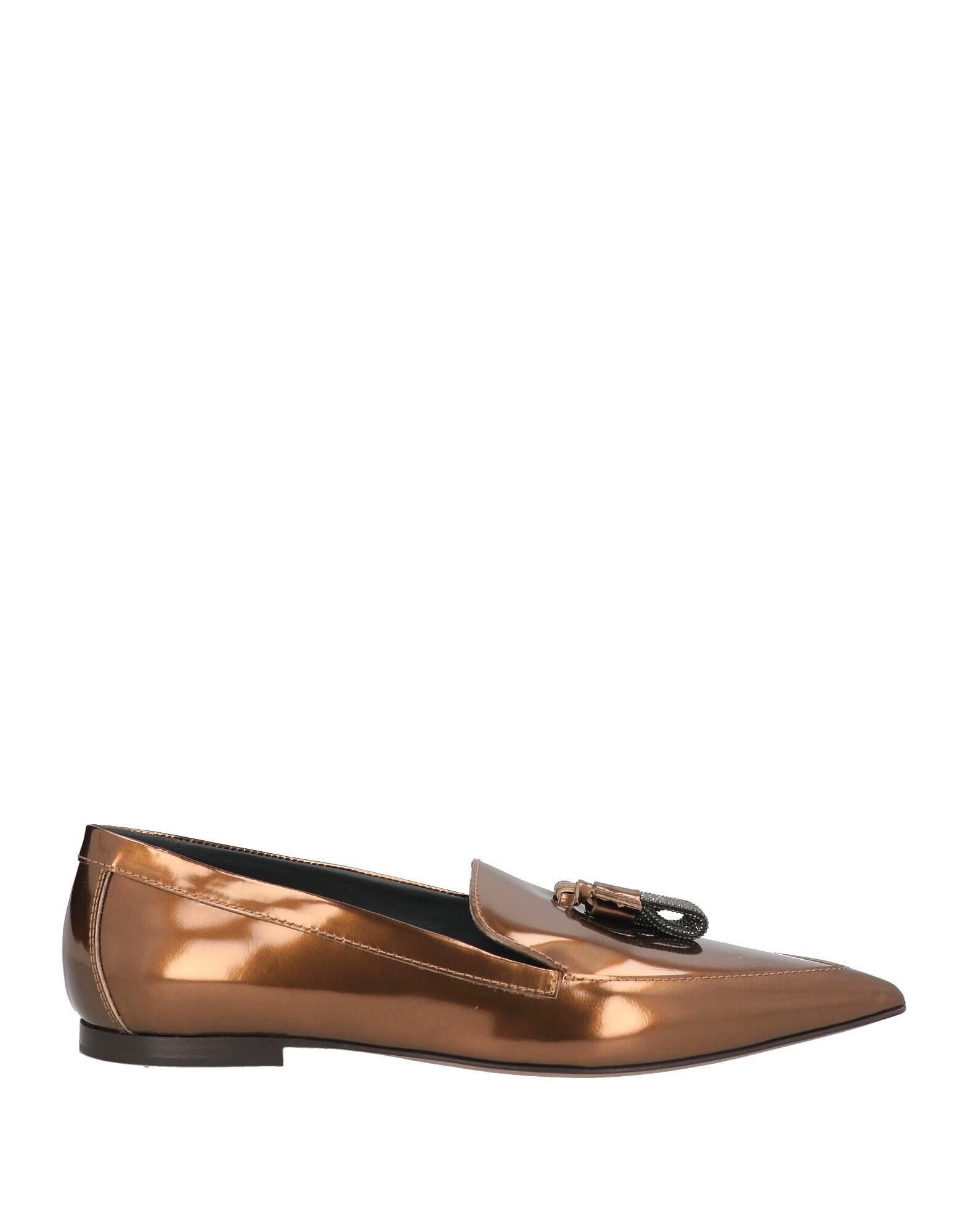 Лоферы Brunello Cucinelli, бронзовый