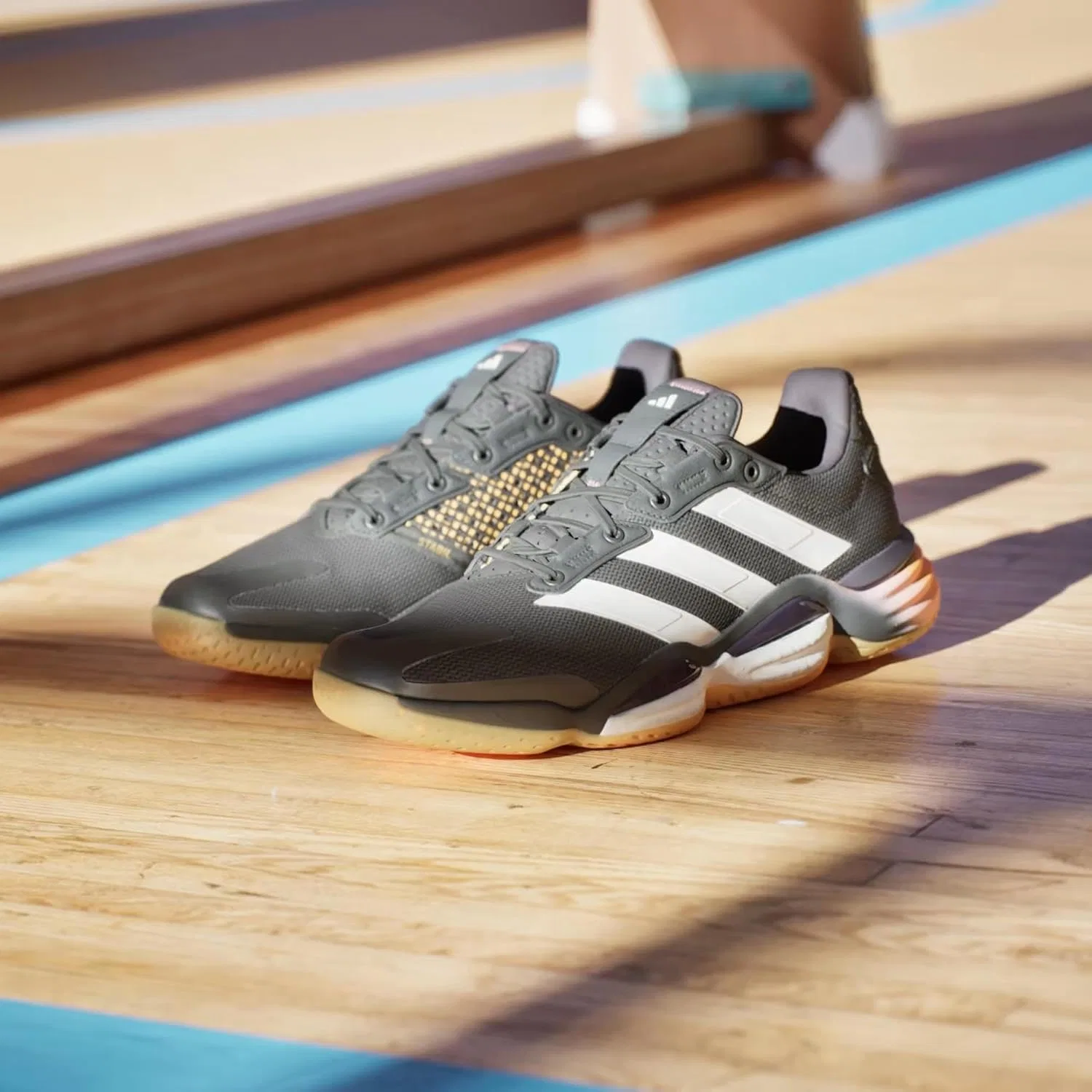 Мужские домашние кроссовки Adidas Stabil 16, Black — фото 3