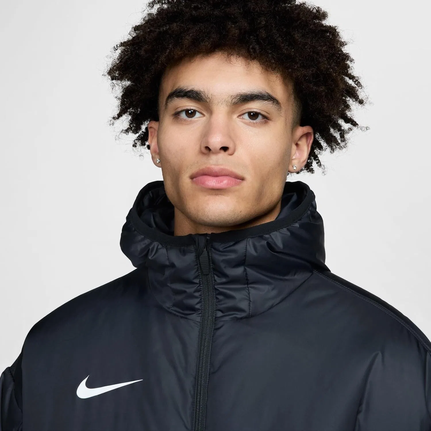 Куртка ветрозащитная Nike, Black/White — фото 4