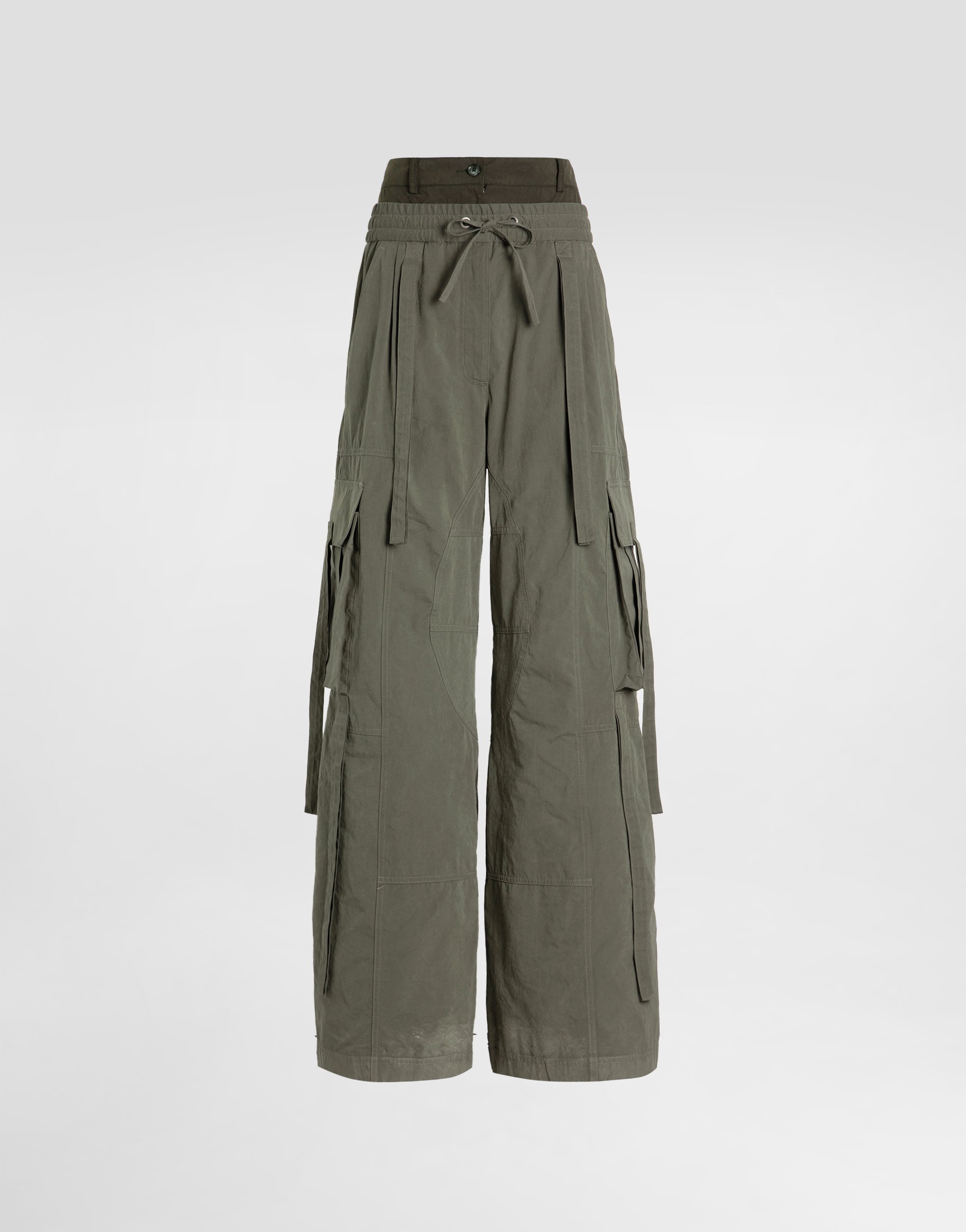 

Брюки из вощеного фая Dolce & Gabbana, мультиколор