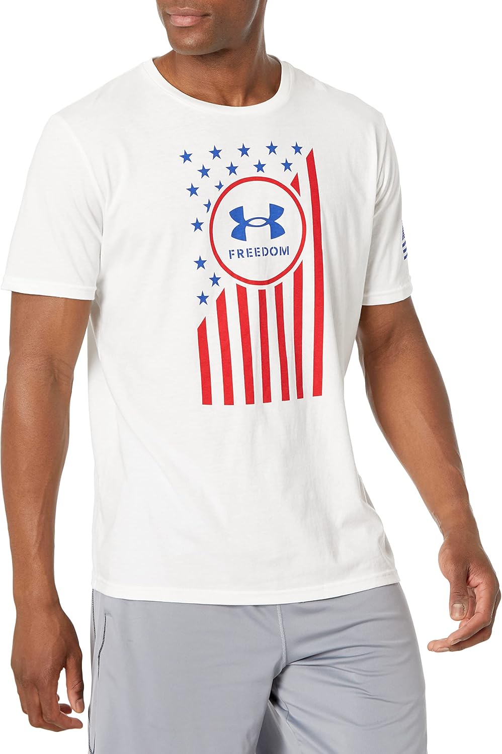 

Новая мужская футболка с флагом Freedom Chest от Under Armour, White (100)/Steel, Белый, Новая мужская футболка с флагом Freedom Chest от Under Armour, White (100)/Steel