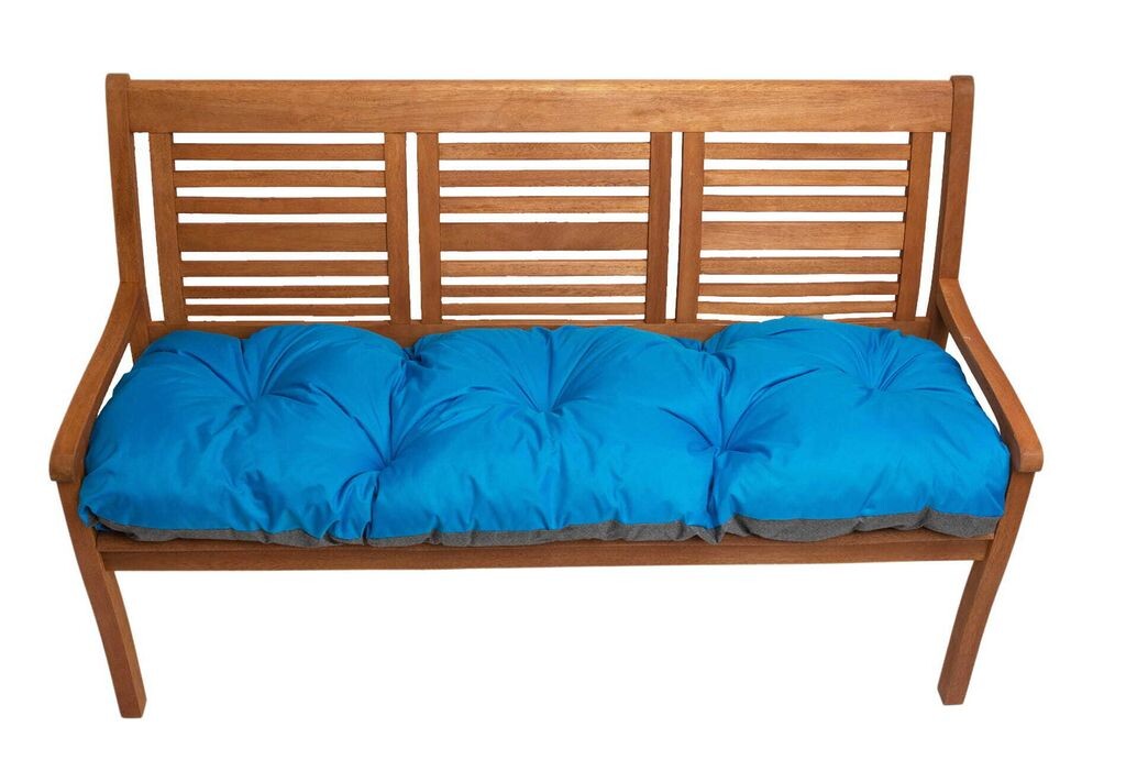 

Подушка для скамейки 150x60см, садовая/комнатная, подушка для садовой скамейки, напольная подушка, салатовый Setgarden, синий