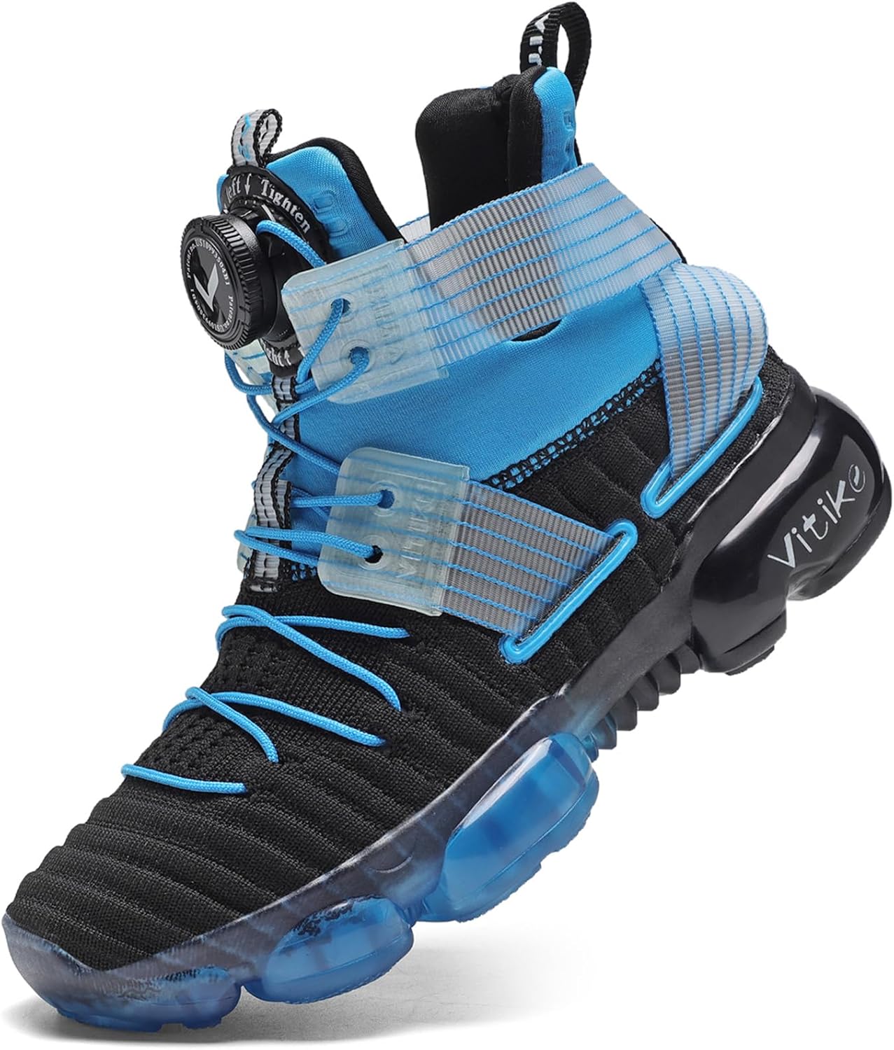 

Кроссовки для мальчиков и девочек, легкие, для тенниса, бега, ходьбы, спорта, повседневной носки Jmfchi Sports, черный/синий