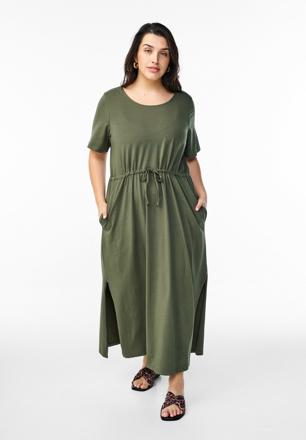

Платье макси Jersey dress Zizzi, темно-зеленый