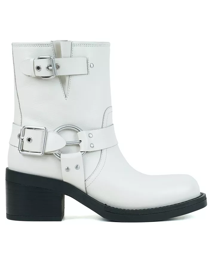 Женские ботильоны Stride на устойчивом каблуке Kenneth Cole New York, белый — фото 2