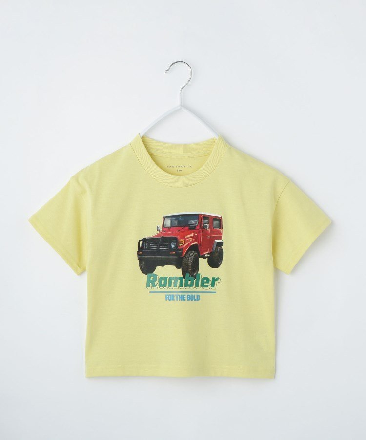 Футболка с принтом автомобиля / можно стирать в машине THE SHOP TK, Yellow(031)