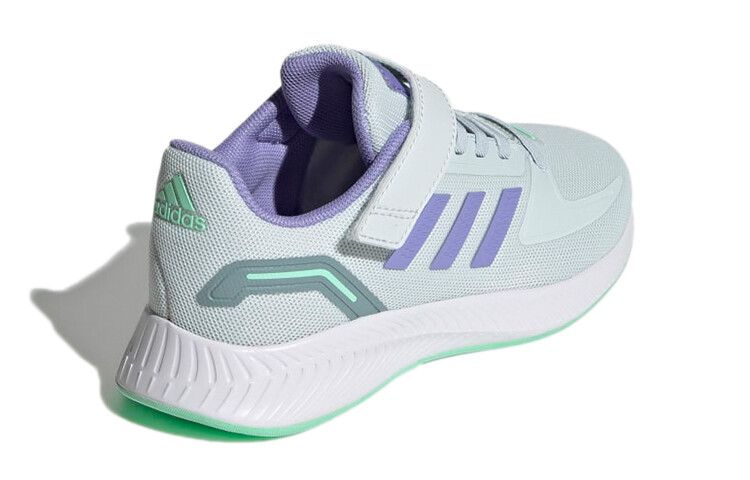 Кроссовки Runfalcon 2.0 Kids, низкие, серые/фиолетовые Adidas — фото 4
