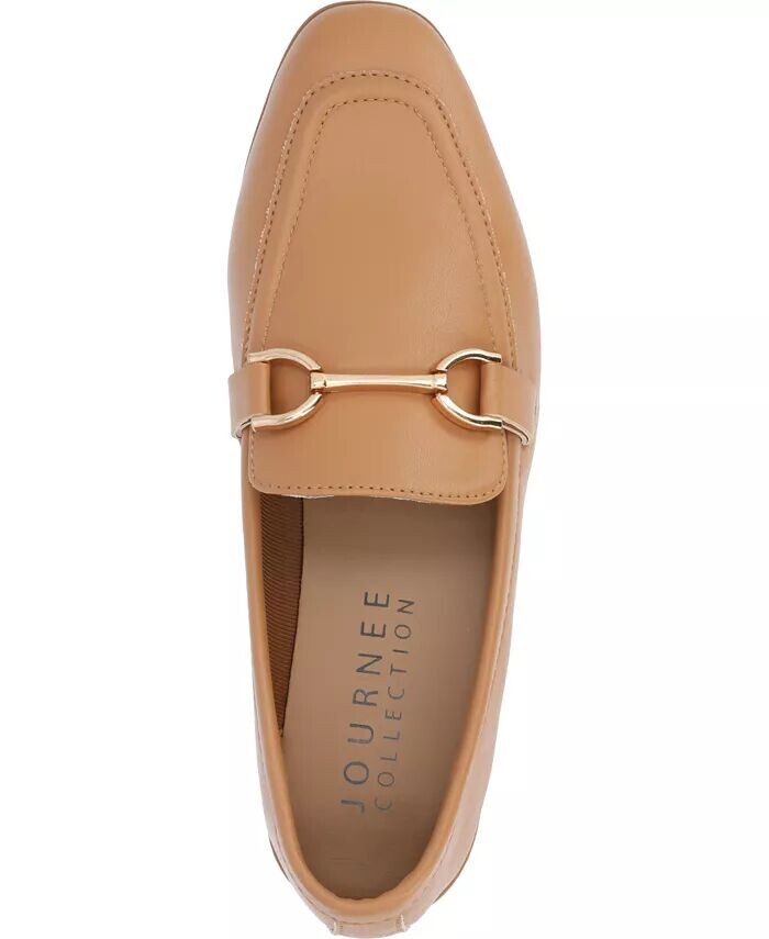 Женские мокасины Mizza Slip-On Journee Collection, коричневый/бежевый — фото 4