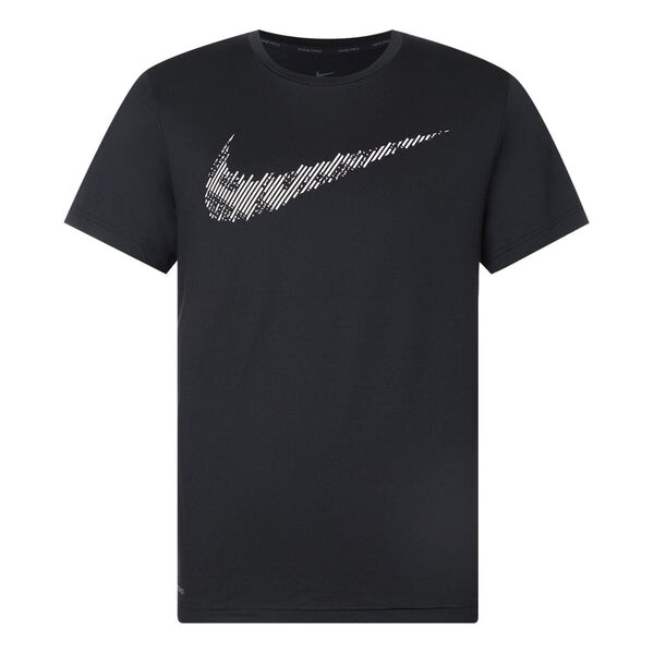 

Футболка dri fit с принтом тренировочные Топ с коротким рукавом Nike, черный