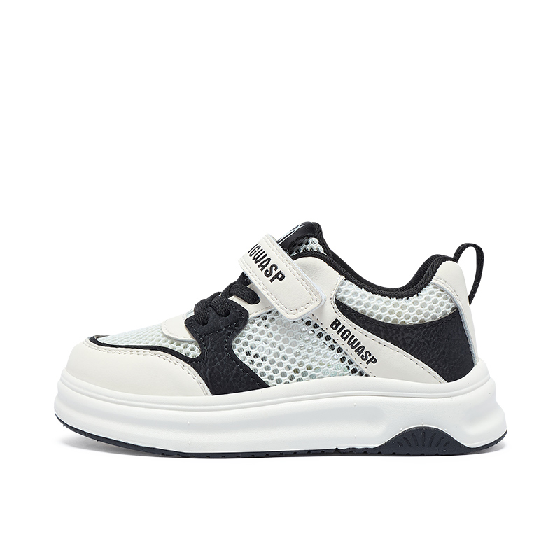 

Амортизирующие, устойчивые к истиранию, дышащие, легкие амортизирующие низкие скейтбордские кроссовки для детей BIG WASP, Black[Spring Summer Mesh]