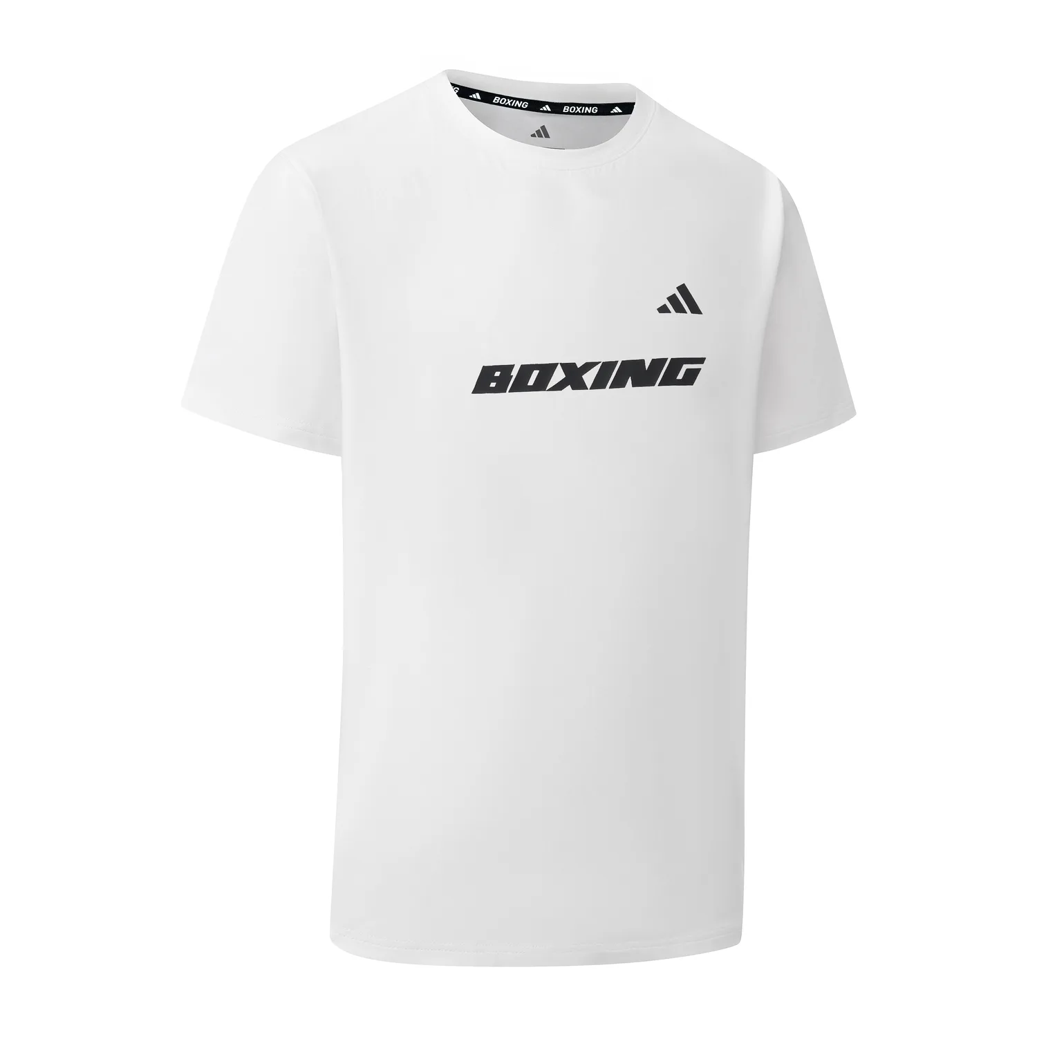 Adidas Футболка унисекс с коротким рукавом и круглым вырезом бело-черная — фото 3