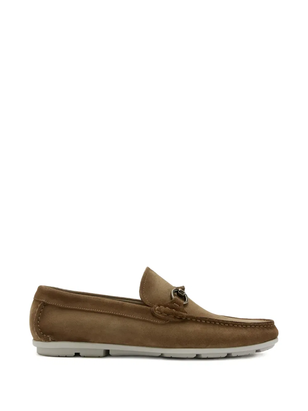 Лоферы из замши с ремешком Magnanni, коричневый