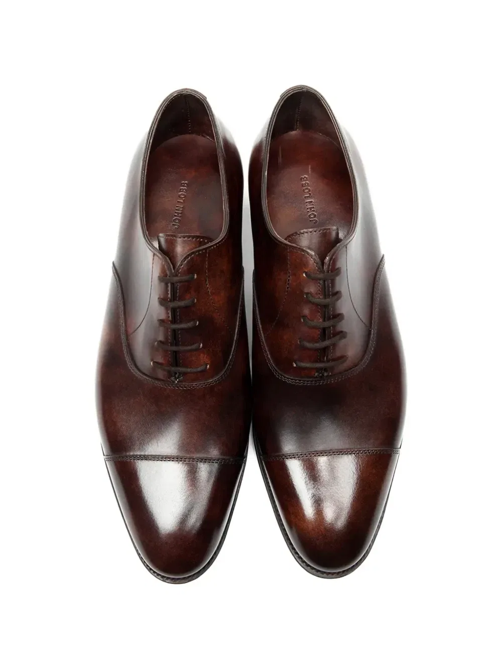 Оксфорды City II с закругленным носком John Lobb, коричневый — фото 4