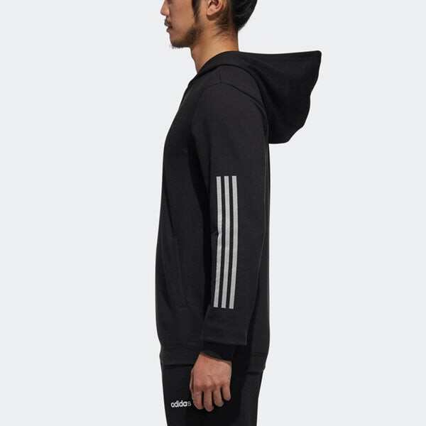Толстовка adidas neo Ce 3s Hdy Sports Casual Hooded Sweater Men's Black, черный — фото 4