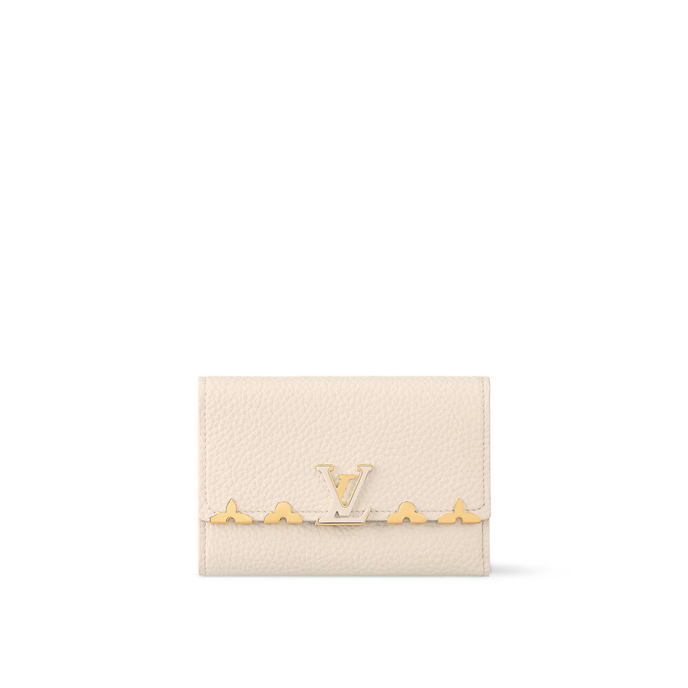 

Компактный кошелек Capucines Louis Vuitton, белый