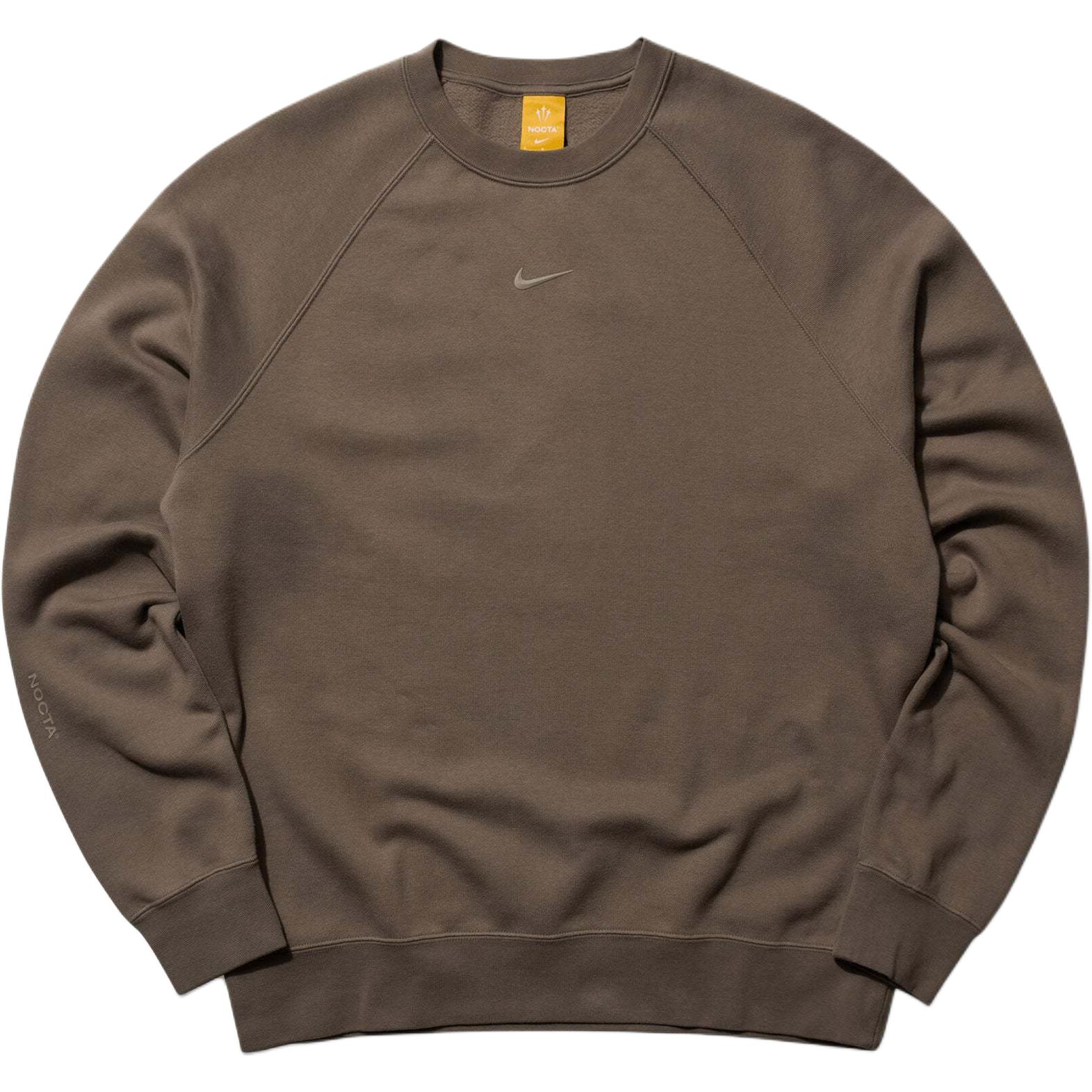 Nocta Мужская Флисовая Толстовка Nike, Оливково-серый — фото 2