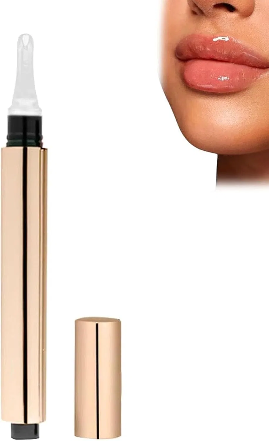 Увлажняющее масло-плампер для губ «Glow Tulip Lip Plumper» (золотой) Generisch, Gold