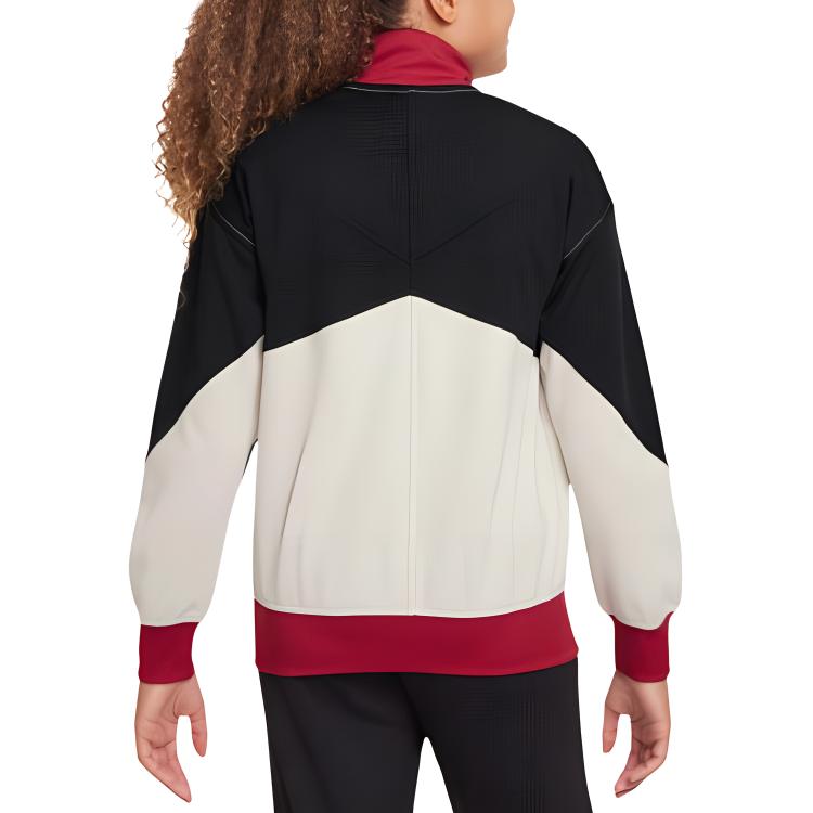 Куртка для школьников Stand Collar Moderate Nike, светло-orewood коричневый/черный/gym красный — фото 4