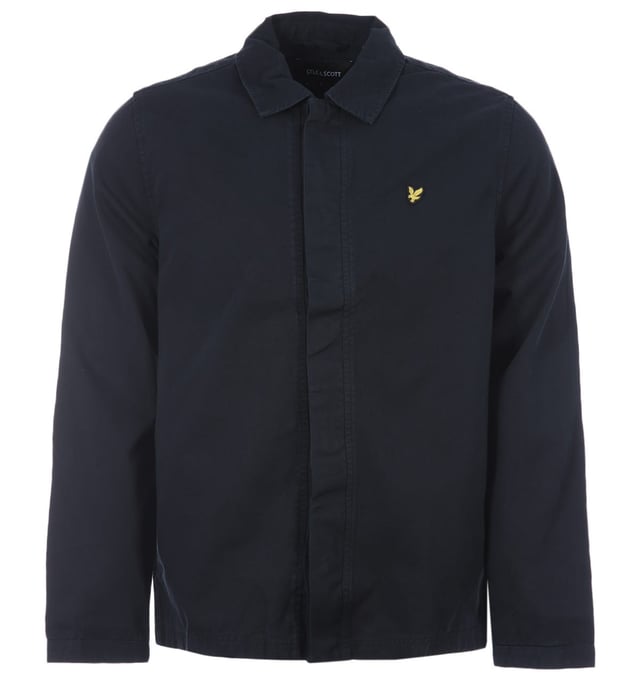 

Потертая куртка-рубашка Drill Marines Lyle & Scott, синий