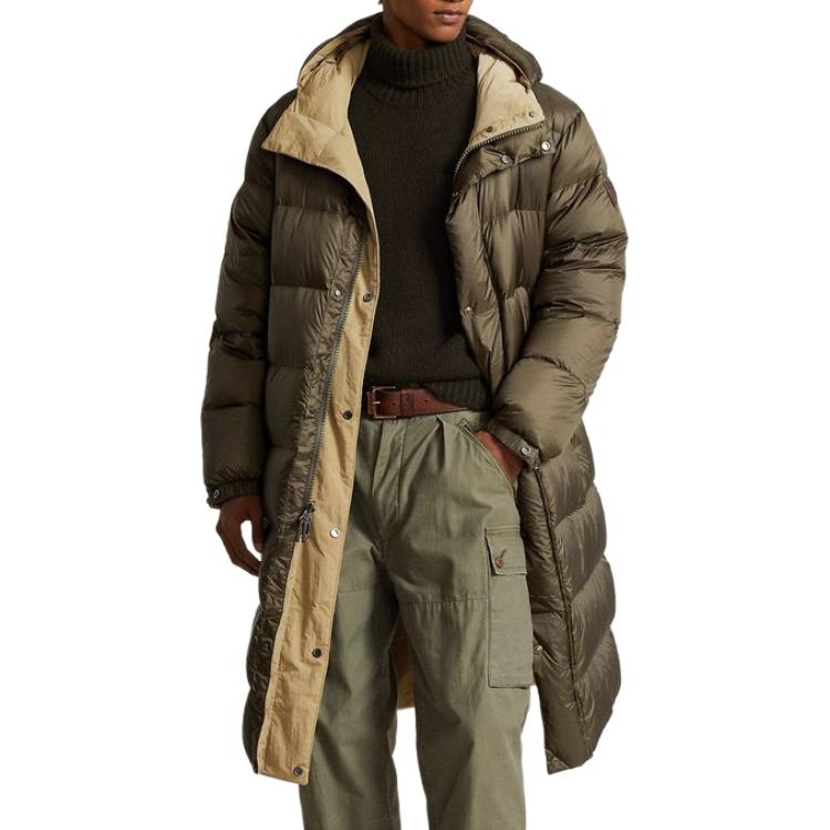 Куртка пуховая FW23 мужская оливково-коричневая Polo Ralph Lauren — фото 3