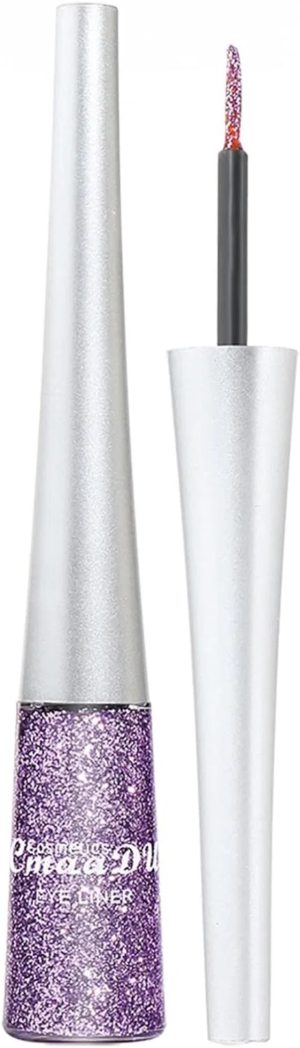 Подводка для глаз Glitter Eyeliner Foreted, блестящая, жидкая