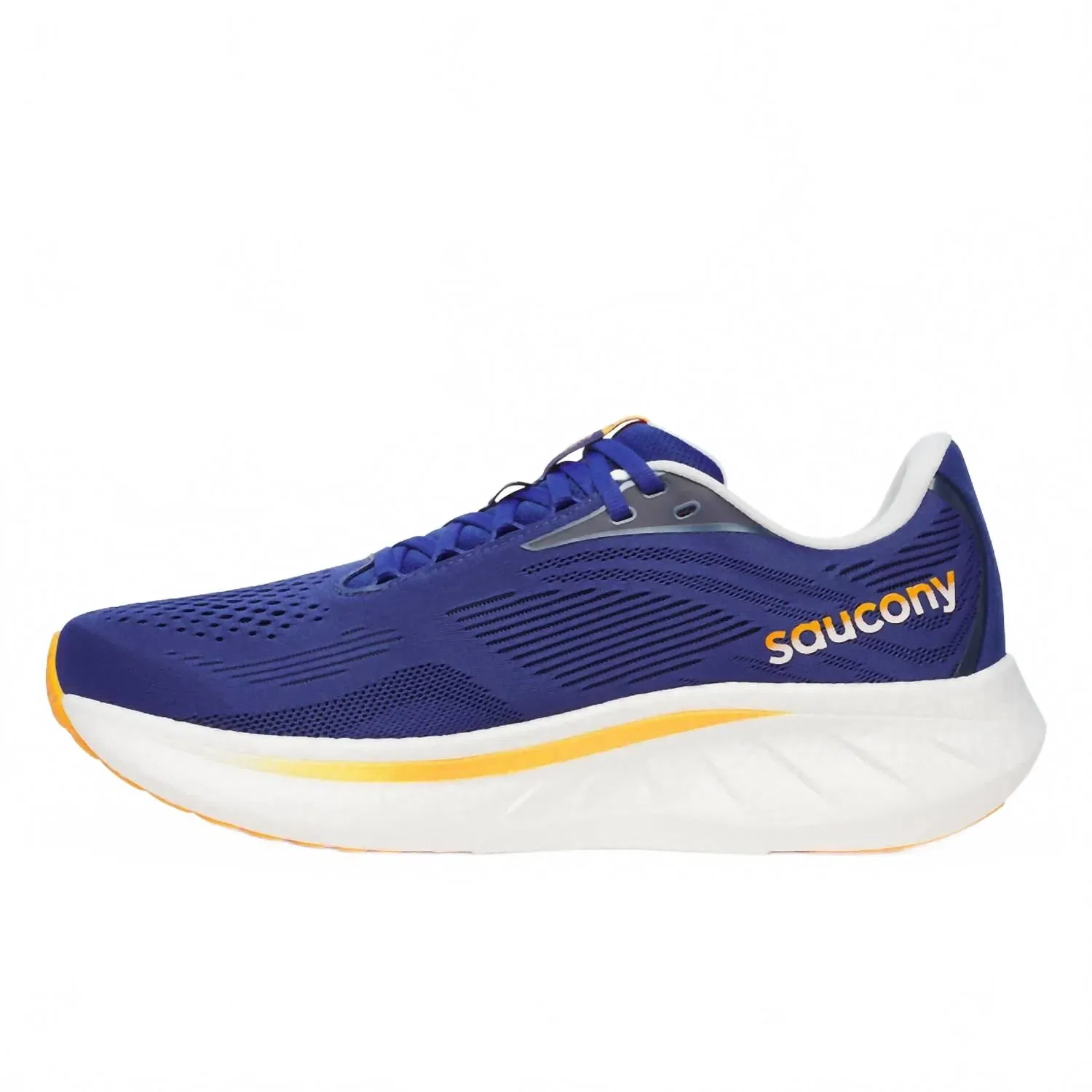 SAUCONY Мужские беговые кроссовки Ride 18 в цвете Azurite/peel