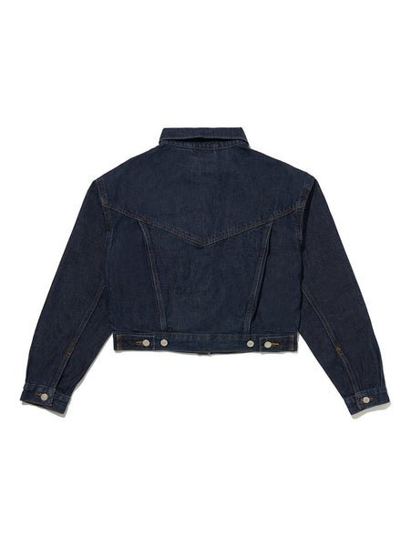 Укороченная куртка дальнобойщика 90-х Levi's, Dark Indigo - Flat Finish — фото 4