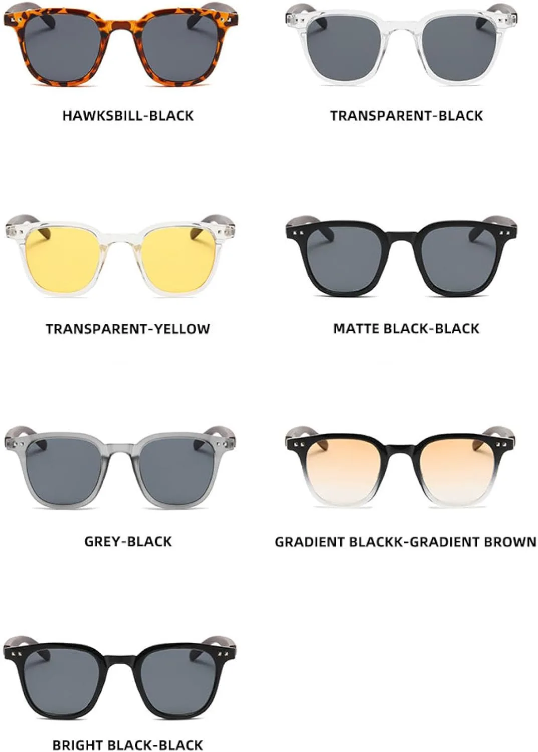 

Солнцезащитные очки с защитой от УФ-излучения UV400 | Rivet Punk Leopard | Для женщин и мужчин, для занятий спортом на открытом воздухе и вождения DSVIGF, Clear Black