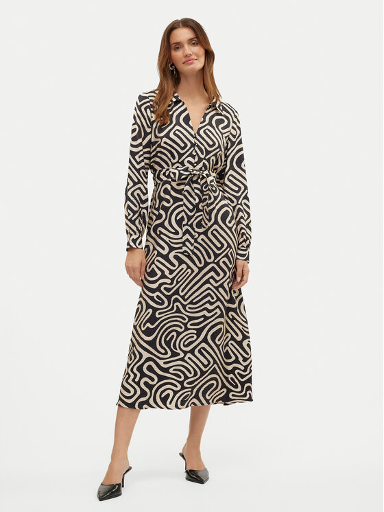 

Платье-Рубашка стандартный крой Vigdis 10323267 Vero Moda, черный