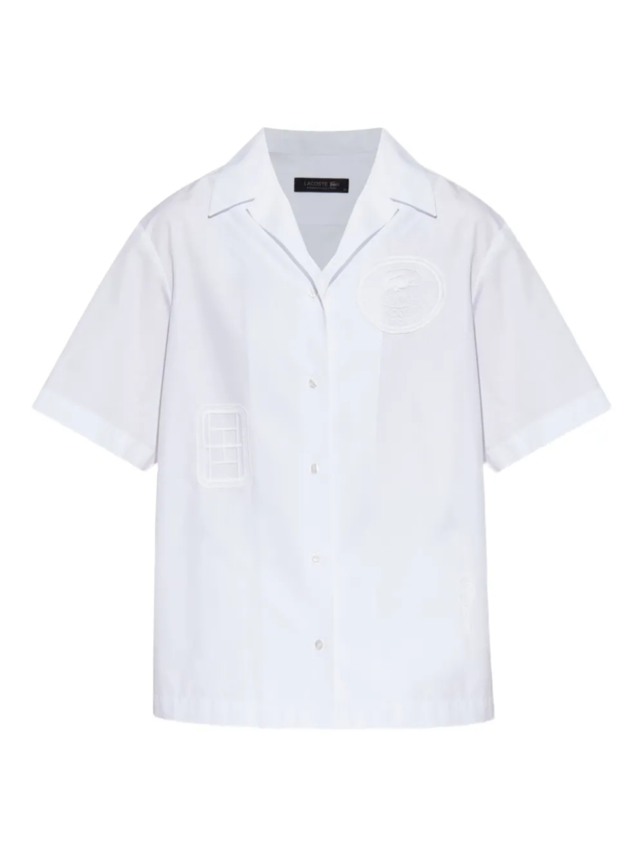

Футболка с нашивкой-логотипом Lacoste, белый