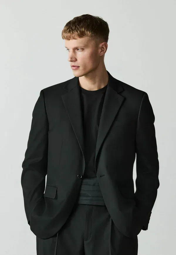 Пиджак Regular fit loose fit, Next, черный